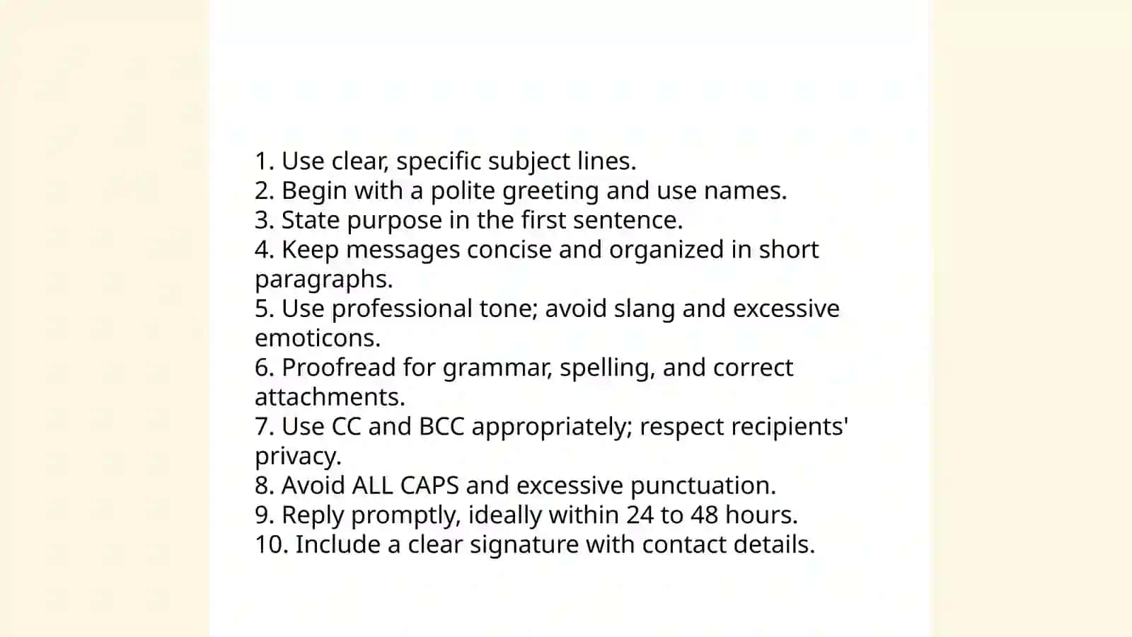 Internet knowledge:Etiquette and netiquette 4