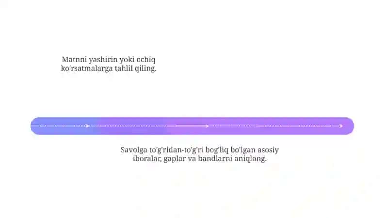 So'roq gap. Matn ustida ishlash 4