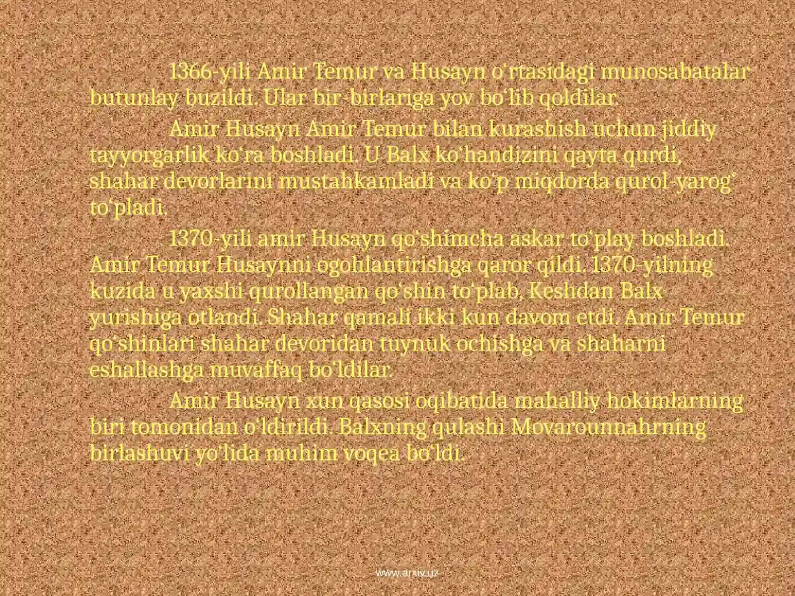 Amir Temur saltanati 4