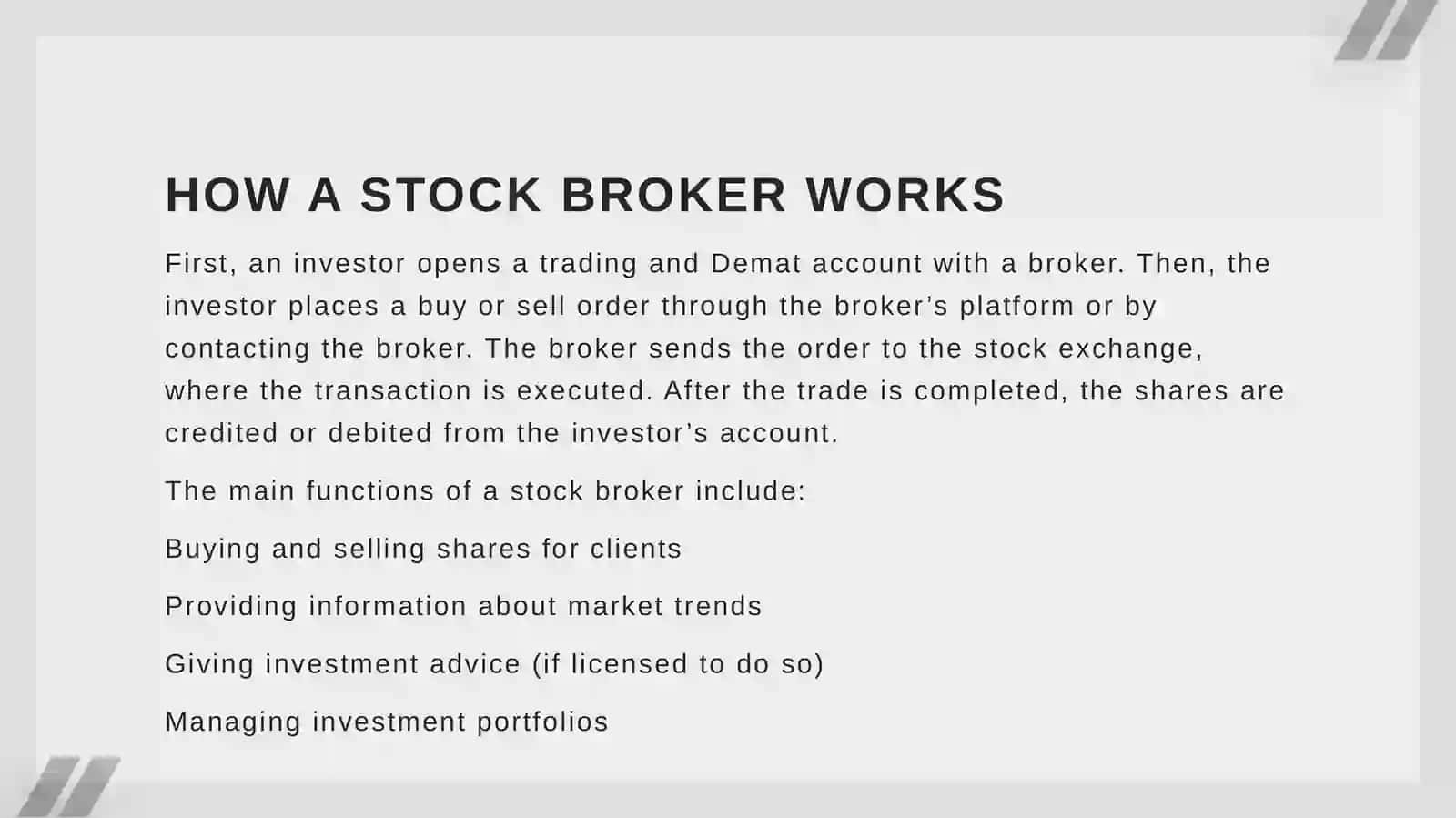 STOCK BROKER 4