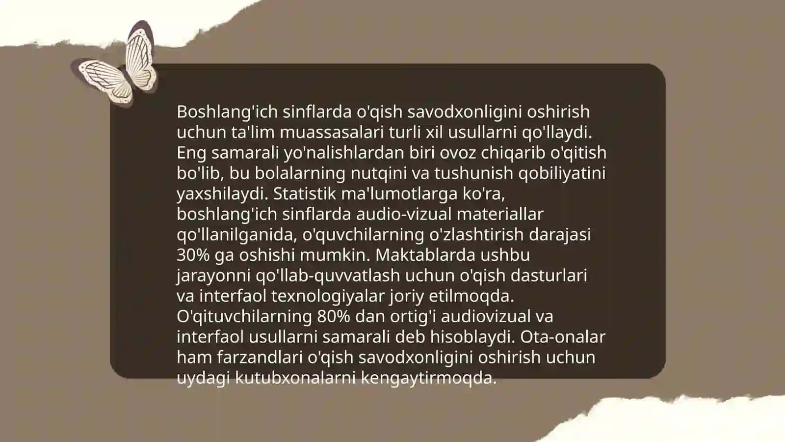 O'qish savodxonligi 4