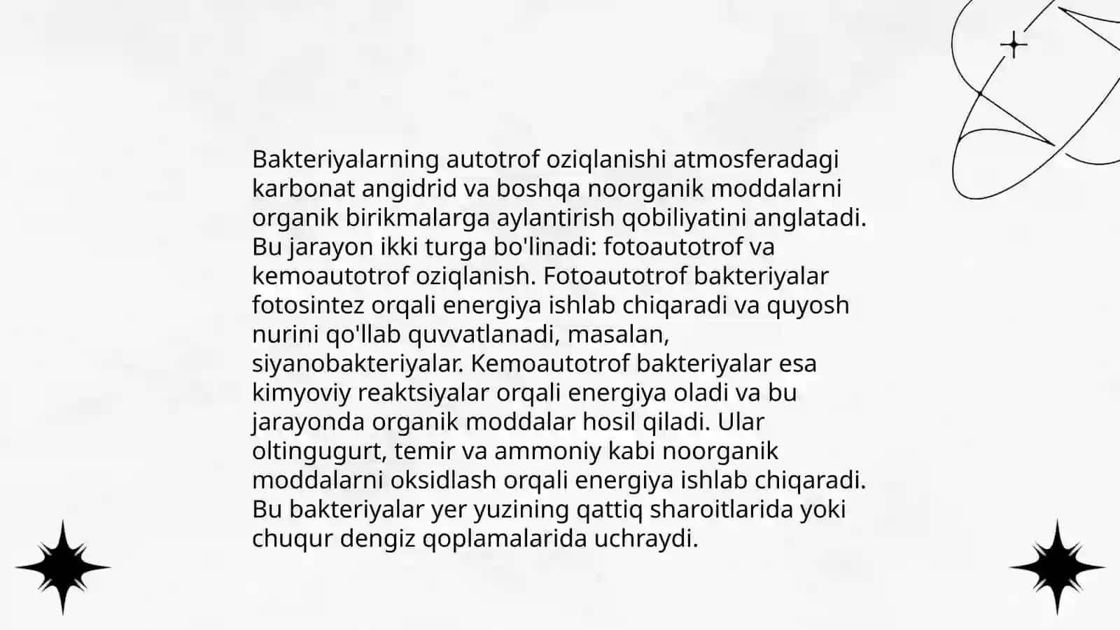 Bakteriyalarning fizologiyasi oziklanishi,nafas olishi,kopayishi 4