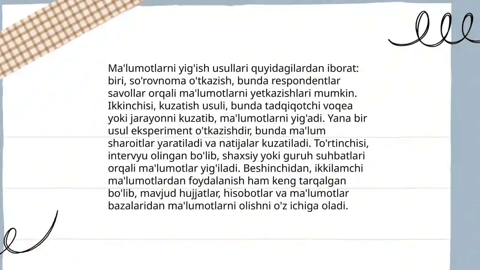 Tibbiy biologik masalani yechish misolida maʼlumotlarni tashkil qilish va kiritish 4