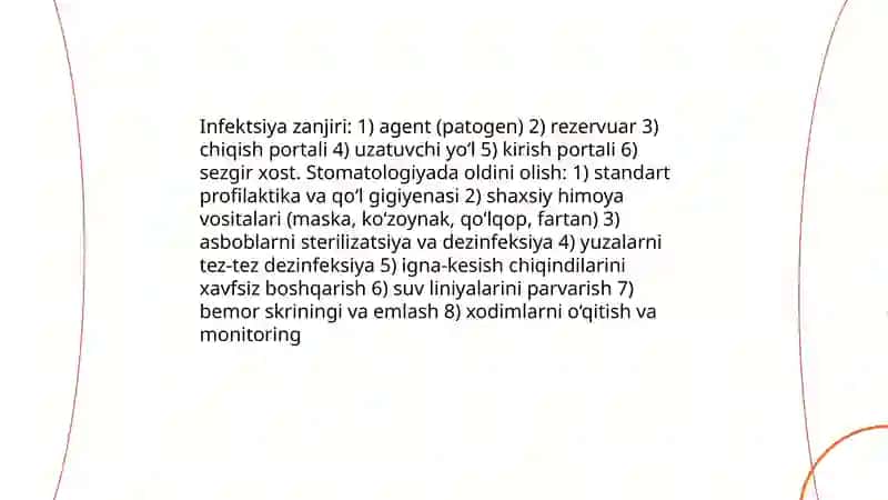 Stomatologiyada aseptika va antiseptika 4