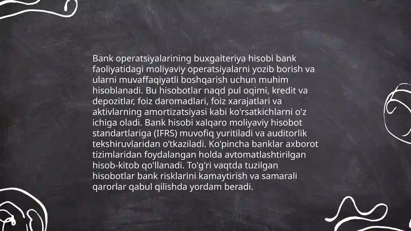 Banklarda buxgalteriya hisobini yuritish 4