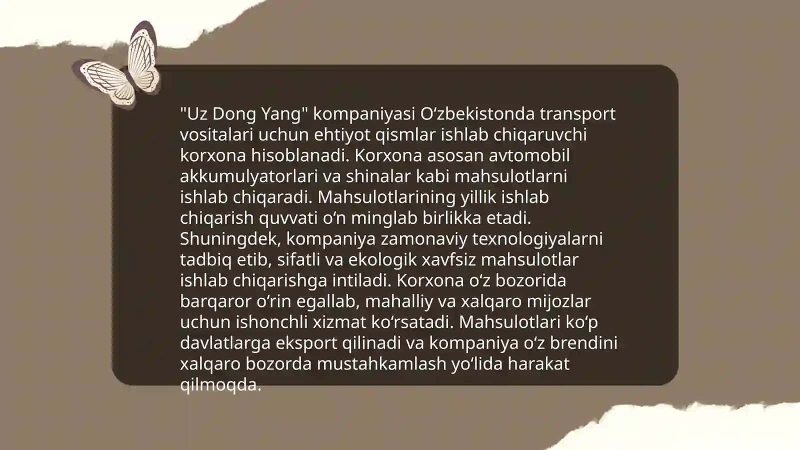 Uz Dong Yang kompaniyasining tarixi 4