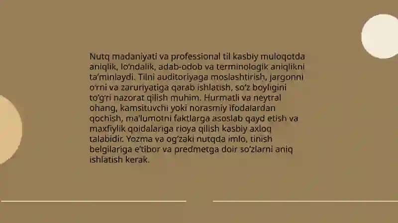 Kasbiy muloqot odobi 4