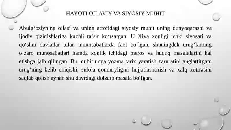 Shajarayi turk Abulg'oziy Bahodirxonning 4