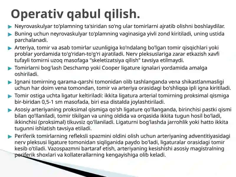 Qon tomir va rentgen endovaskulyar jarrohlik 4