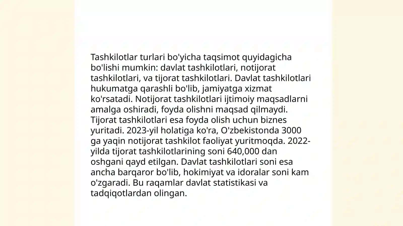 QASHQADARYO VILOYATIDAGI KORXONA VA TASHKILOTLAR DEMOGRAFIYASI BO‘YICHA MA’LUMOT 4