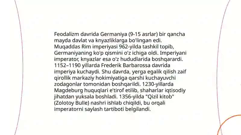 IX-XV asrlarda Germaniya 4