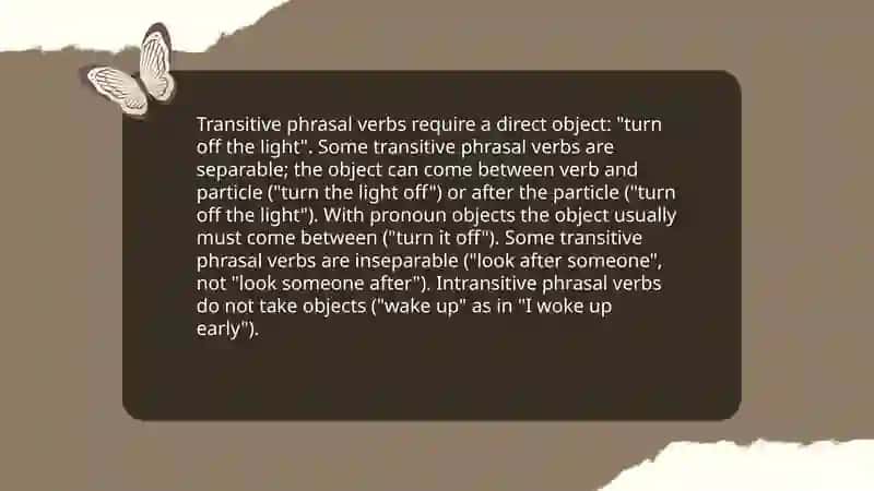 Phrasal verbs 4