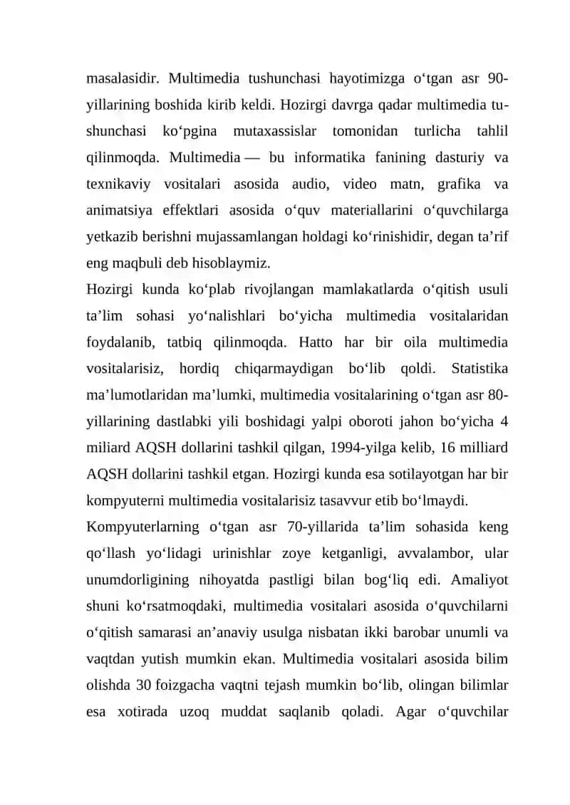 Multimedia va uning ta’minoti 4
