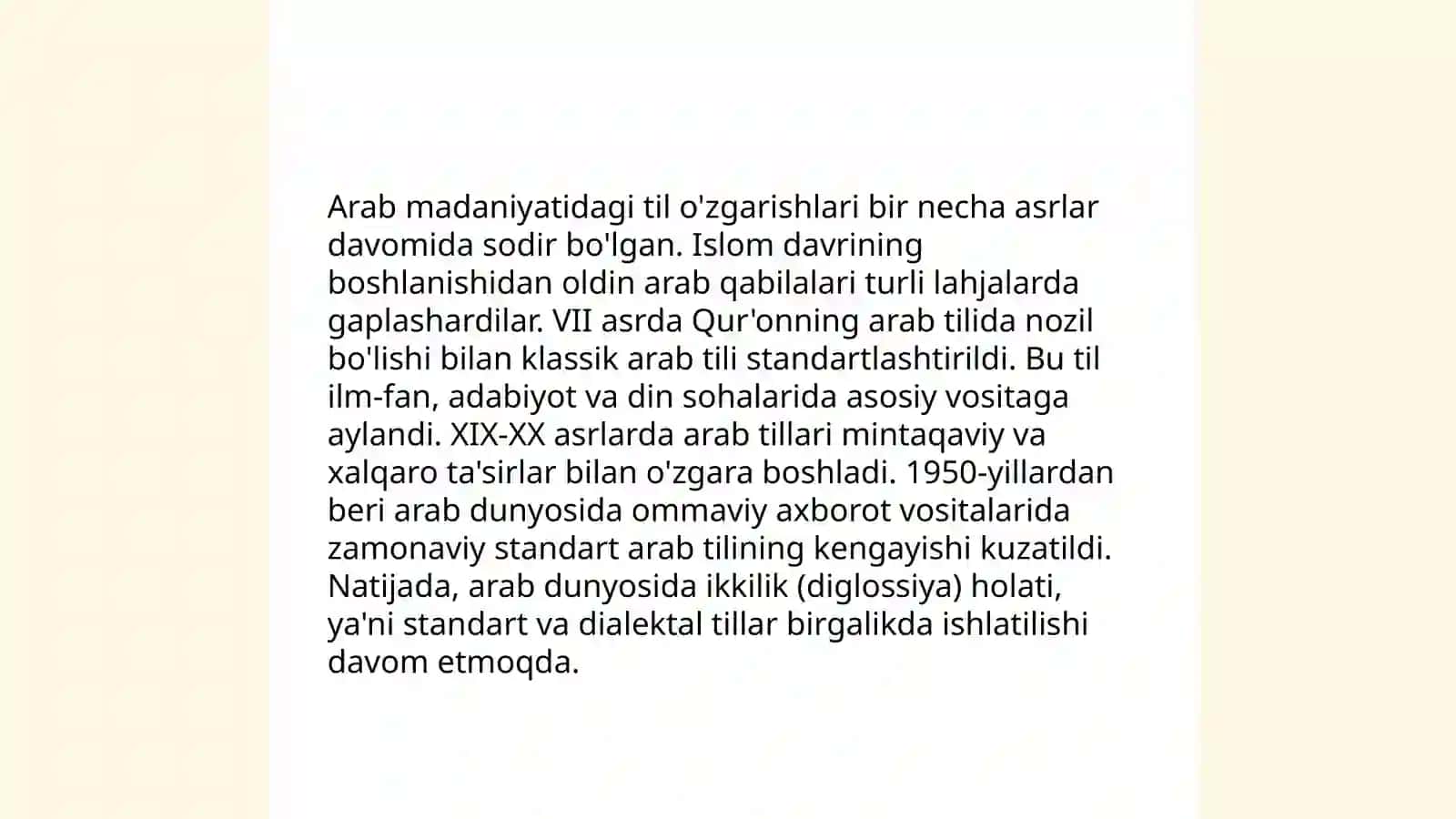 Arab tilining tarixi va rivojlanishi 4