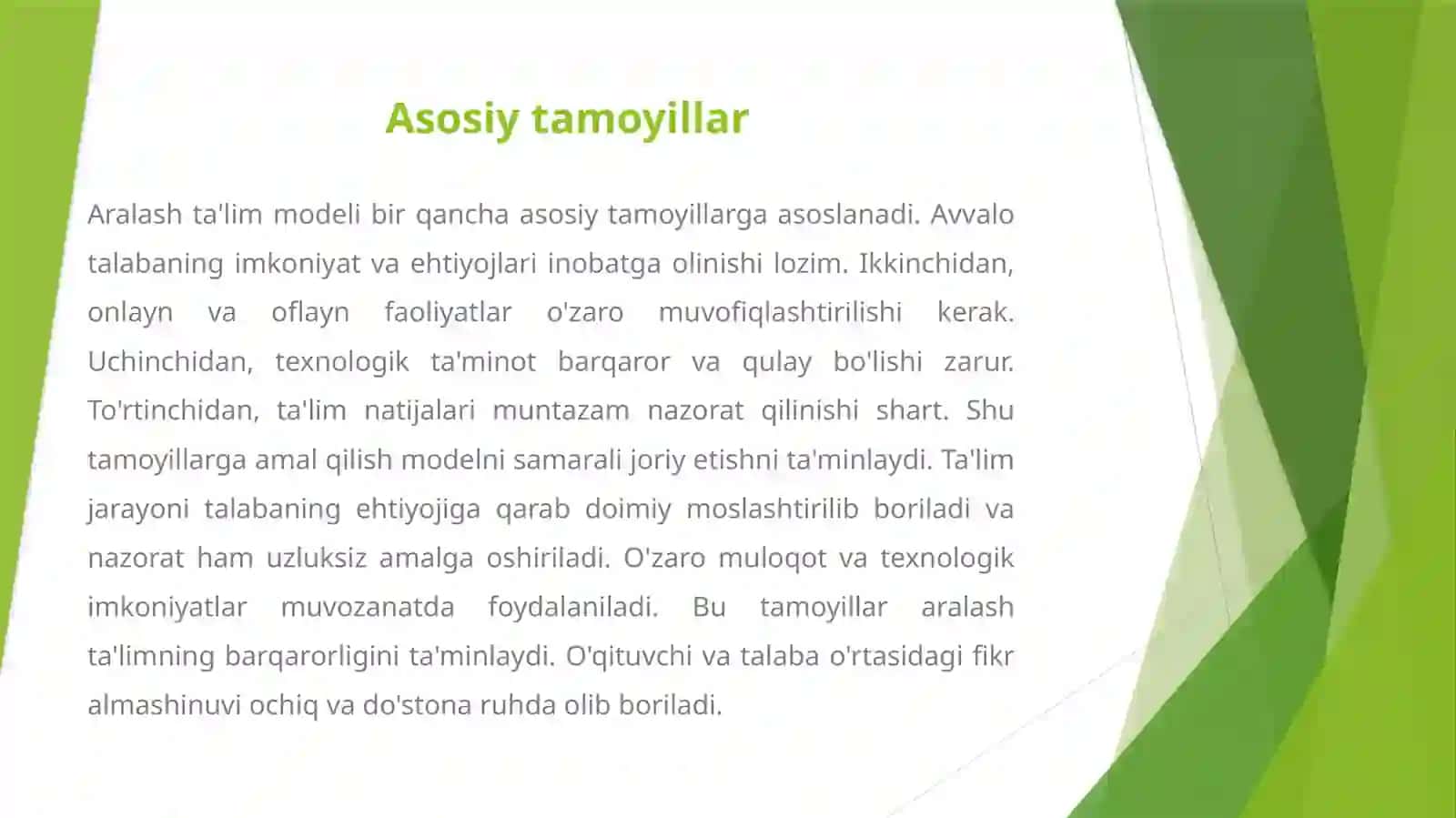 ARALASH TA'LIM MODELINING AFZALLIKLARI 4