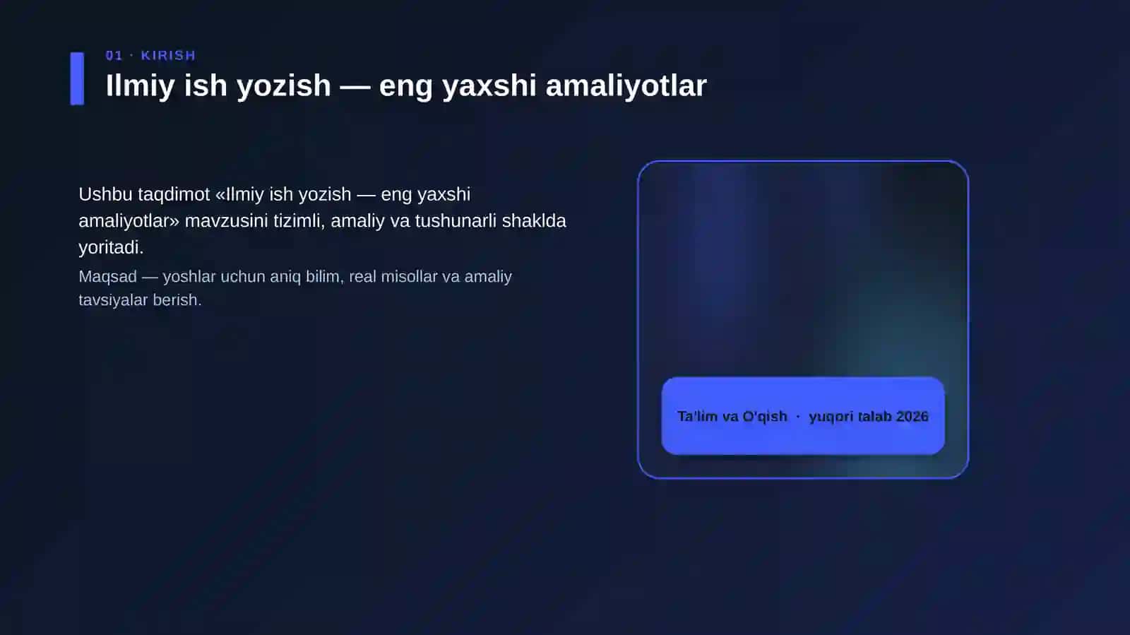 Ilmiy ish yozish — eng yaxshi amaliyotlar 4