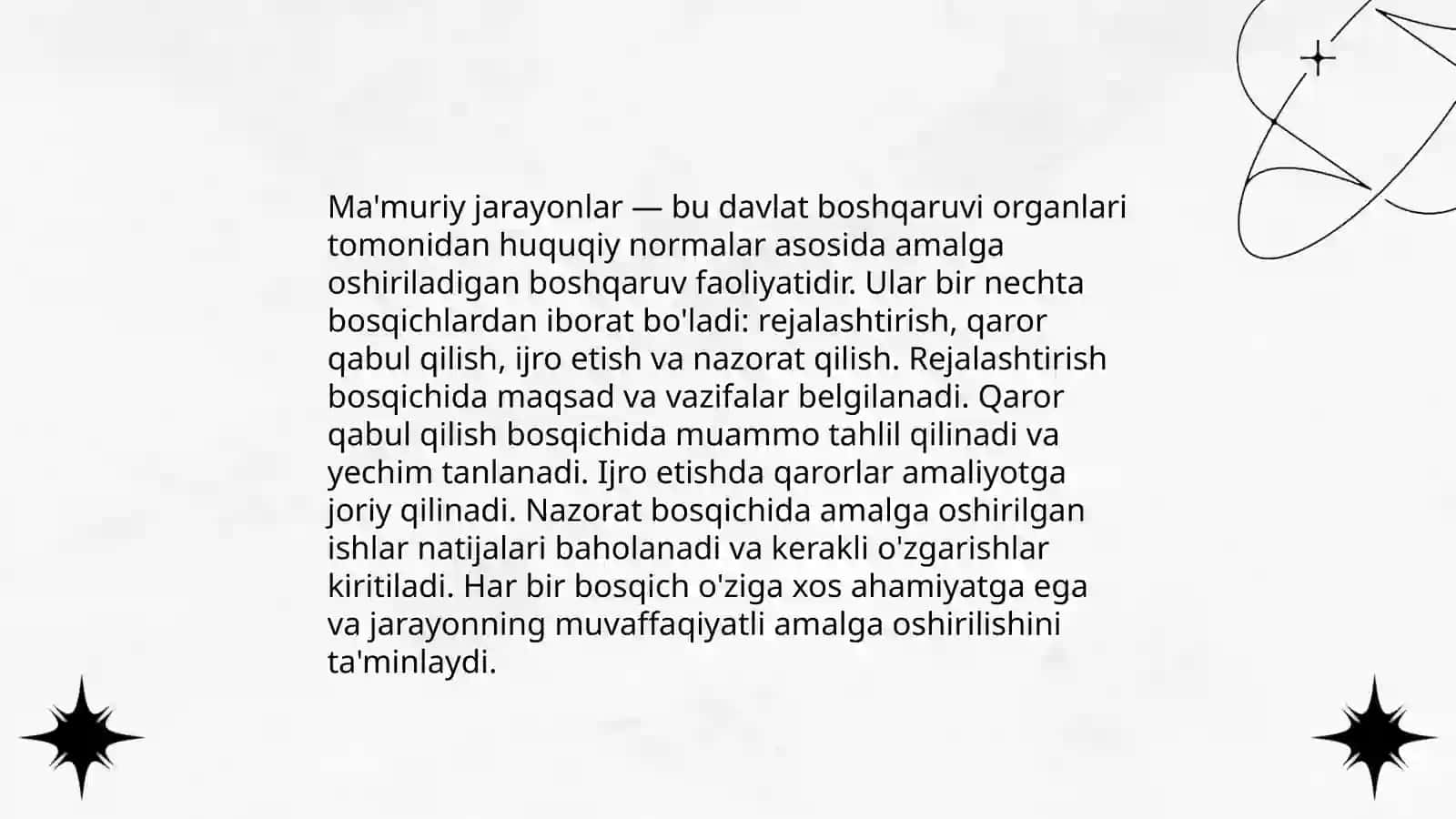 Ma'muriy tartib-taomil tushunchasi 4