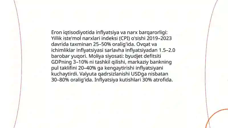 Eron davlatining moliyaviy holati. 4