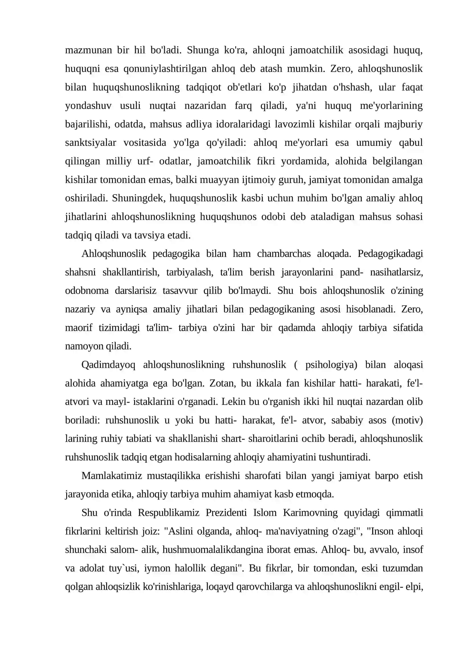 Axloqiy mulohazalar 4