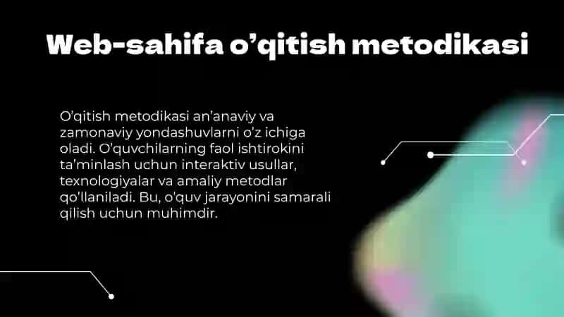 Web-sahifabo’liminio’qitishmetodikasi 4