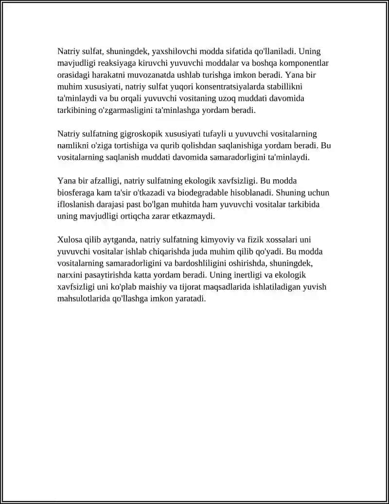 NATRIY SULFAT ASOSIDA YUVUVCHI VOSITALAR 4