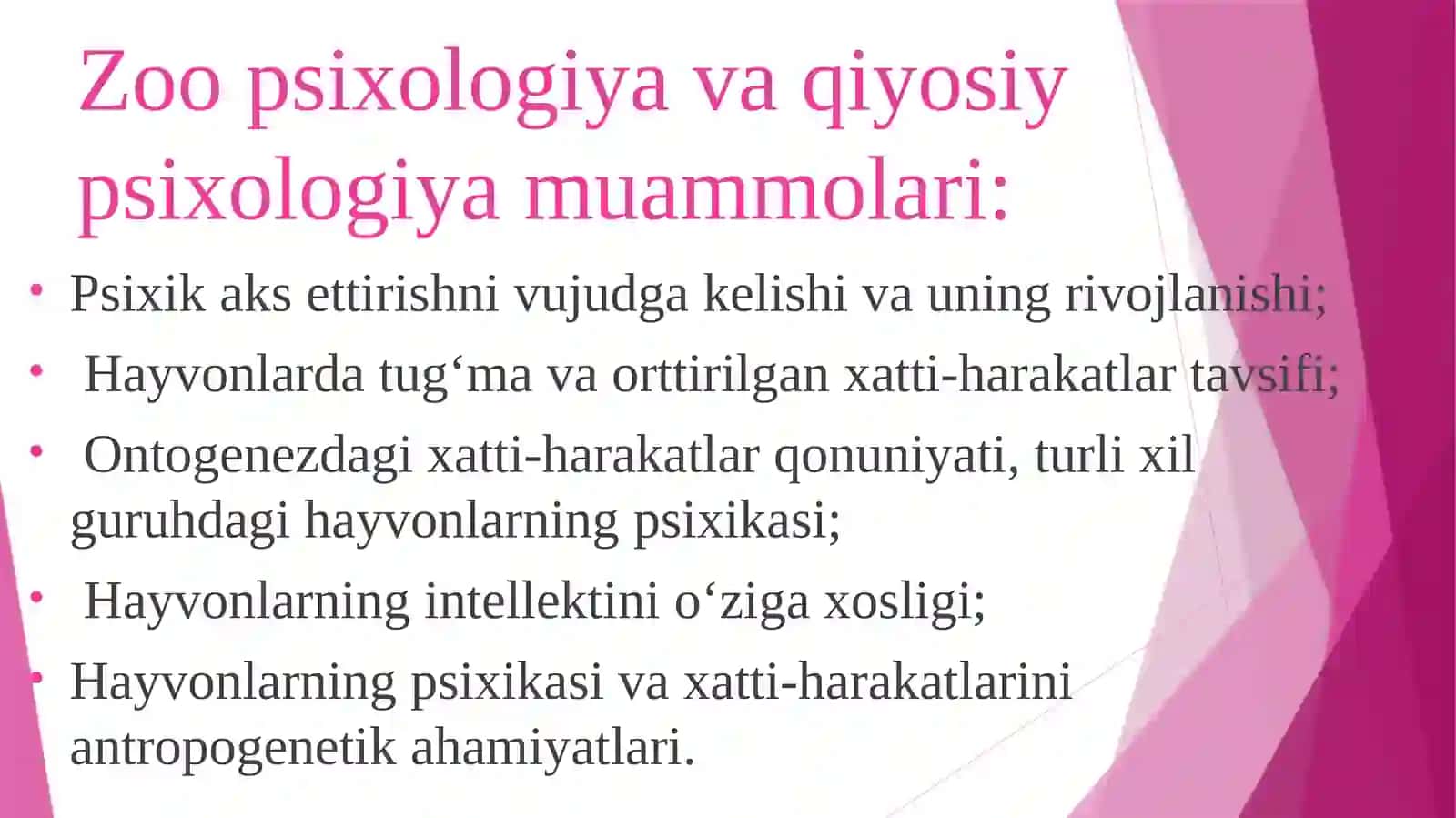 Zoo psixologiya 4