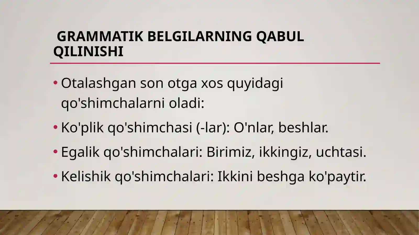 Sonlarning otlashishi 4