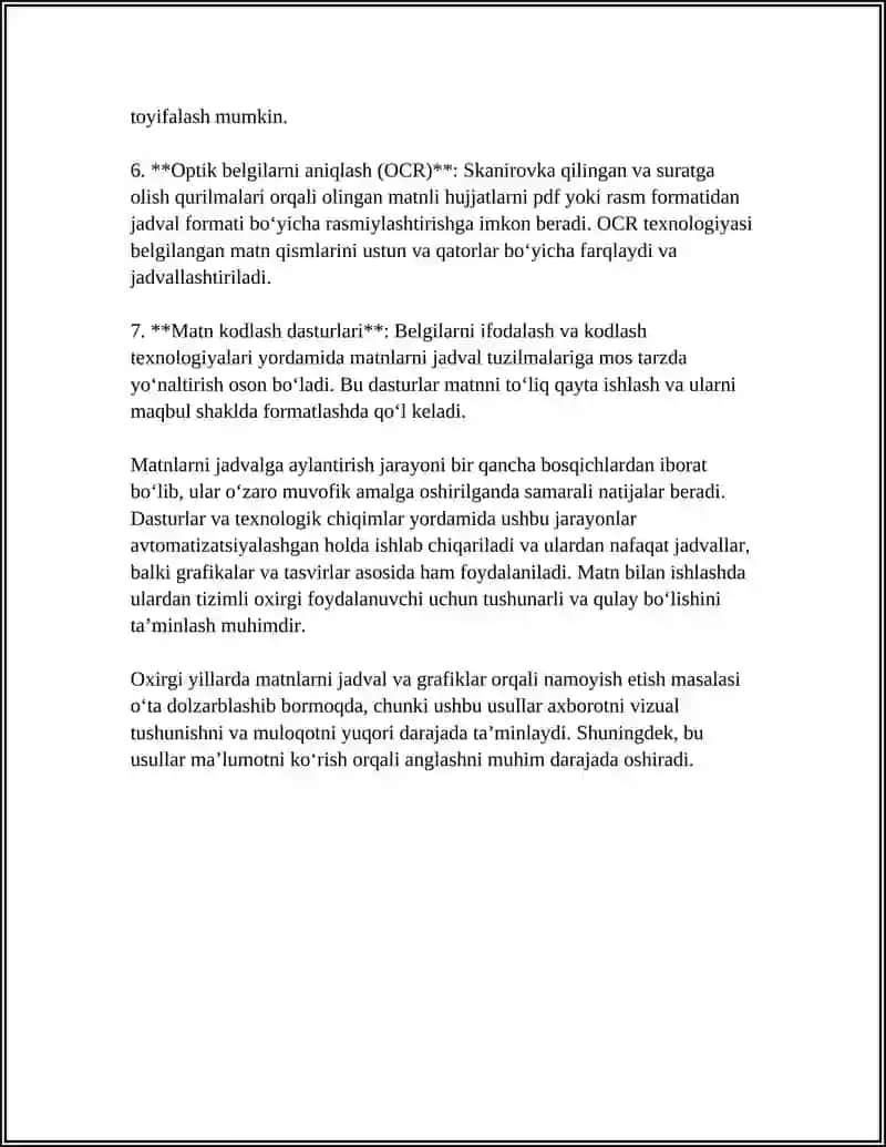 MATNLAR GRAFIKLAR JADVALLAR B-N ISHASH 4