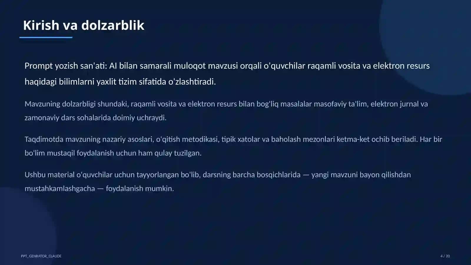 Prompt yozish san'ati: AI bilan samarali muloqot 4