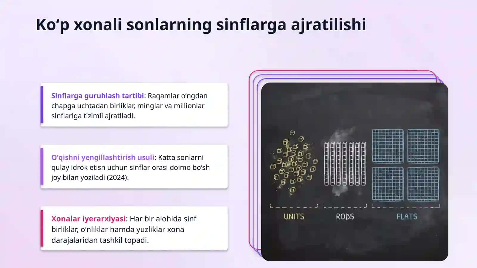 Koʻp xonali sonlarni qoʻshish va yozilishi 4