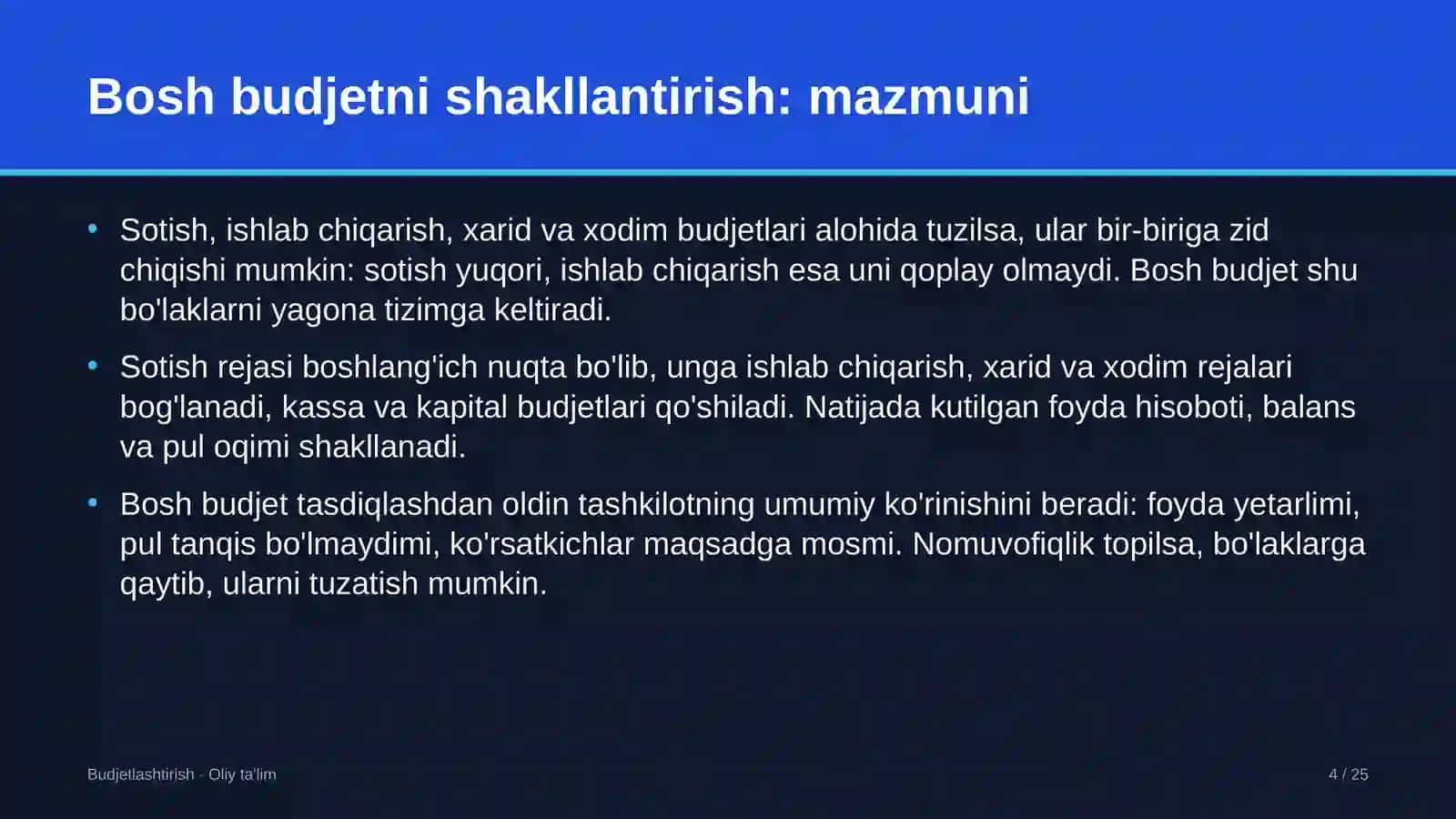 Tibbiy turizmda bosh budjetni shakllantirish 4