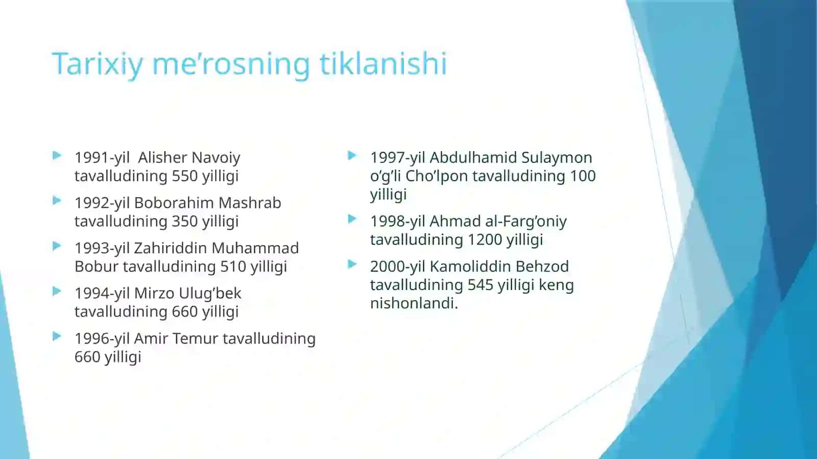 O’zbekistonning ENG YANGI TARIXI 4