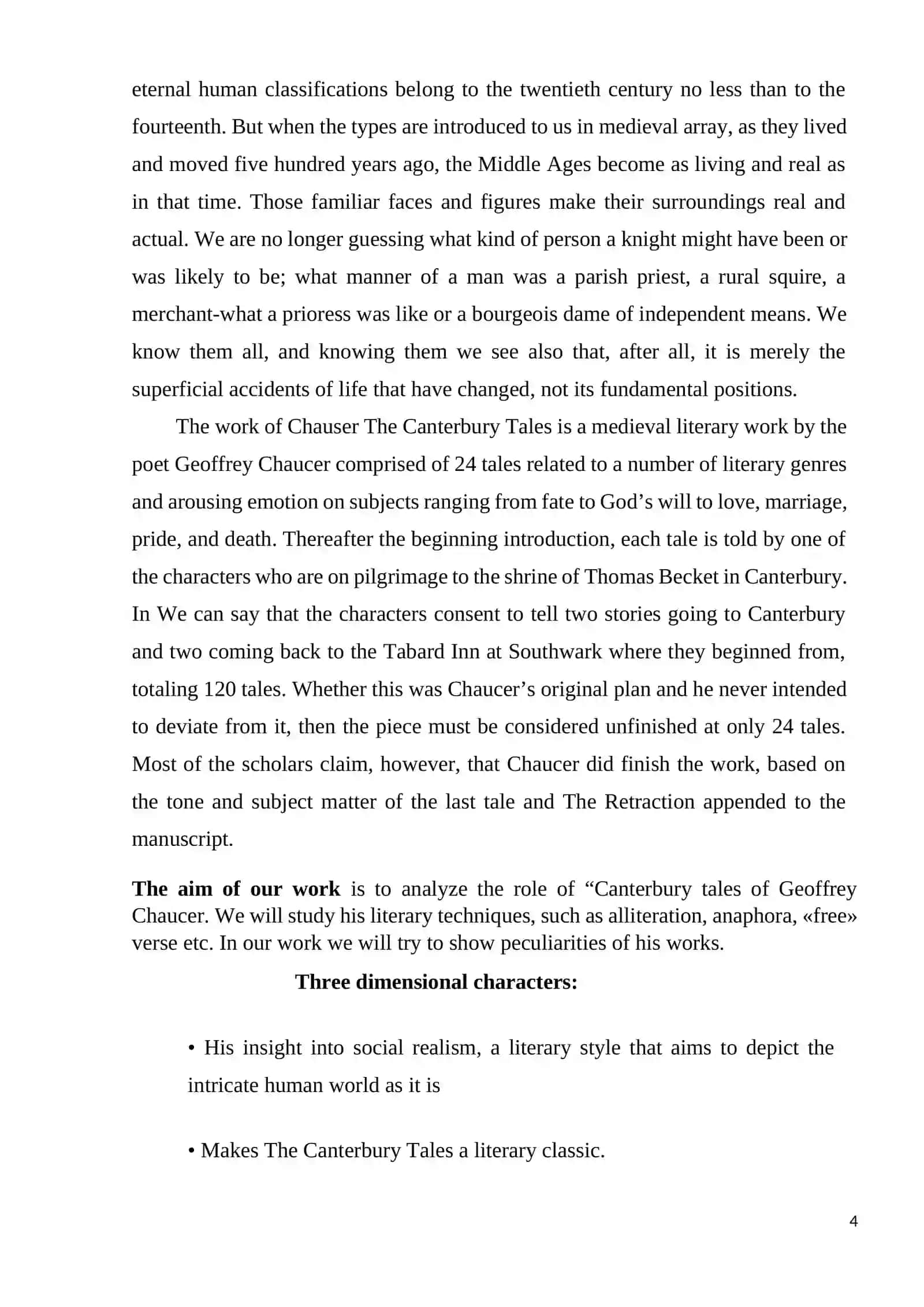 English language and literature 4