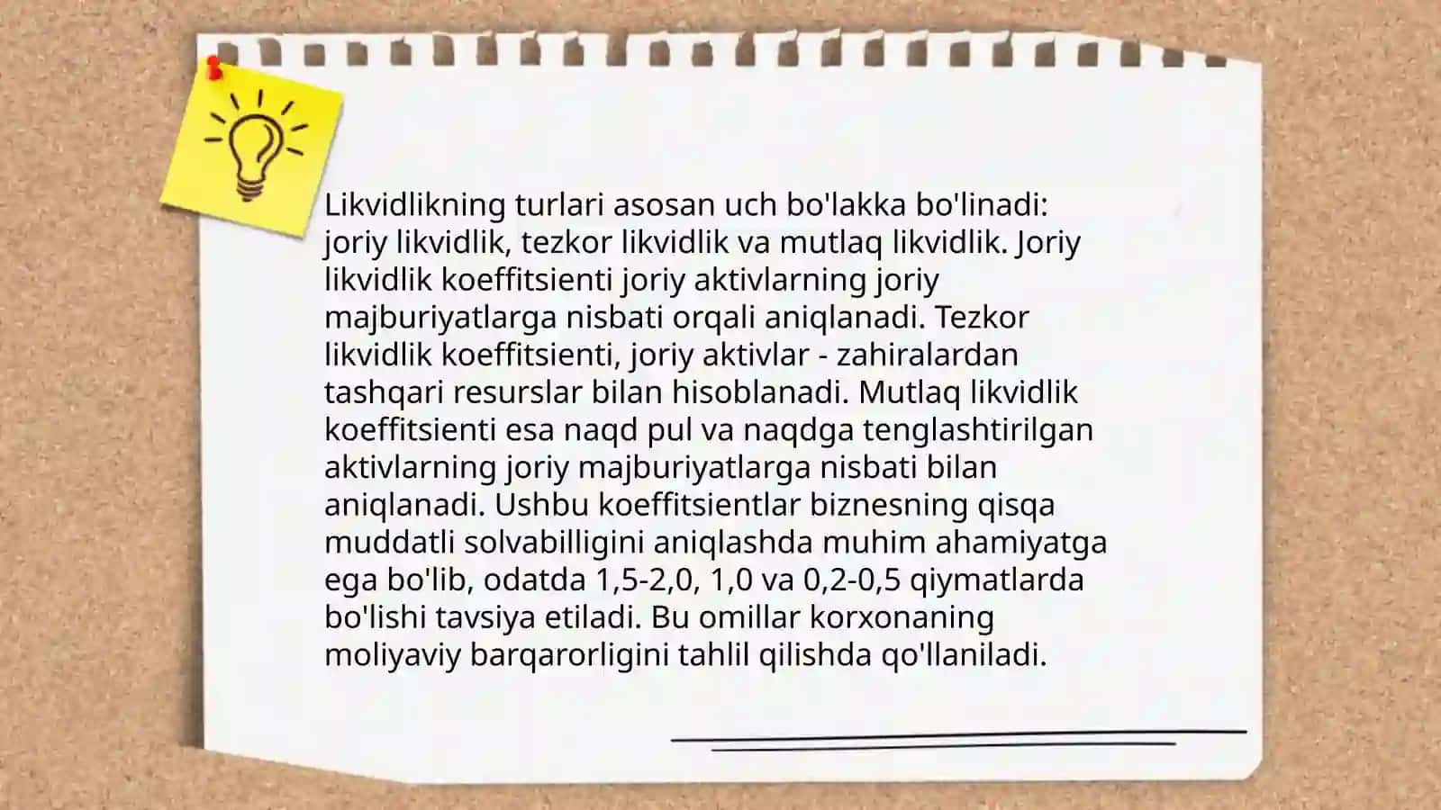 Likvidlik tushunchasi 4