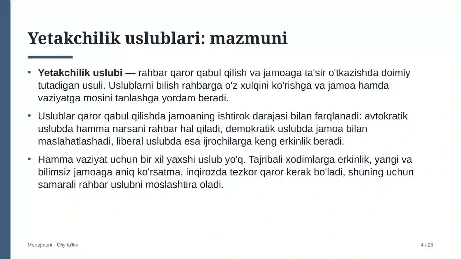 maktabgacha ta'lim tashkilotlarida yetakchilik uslublari 8855 4