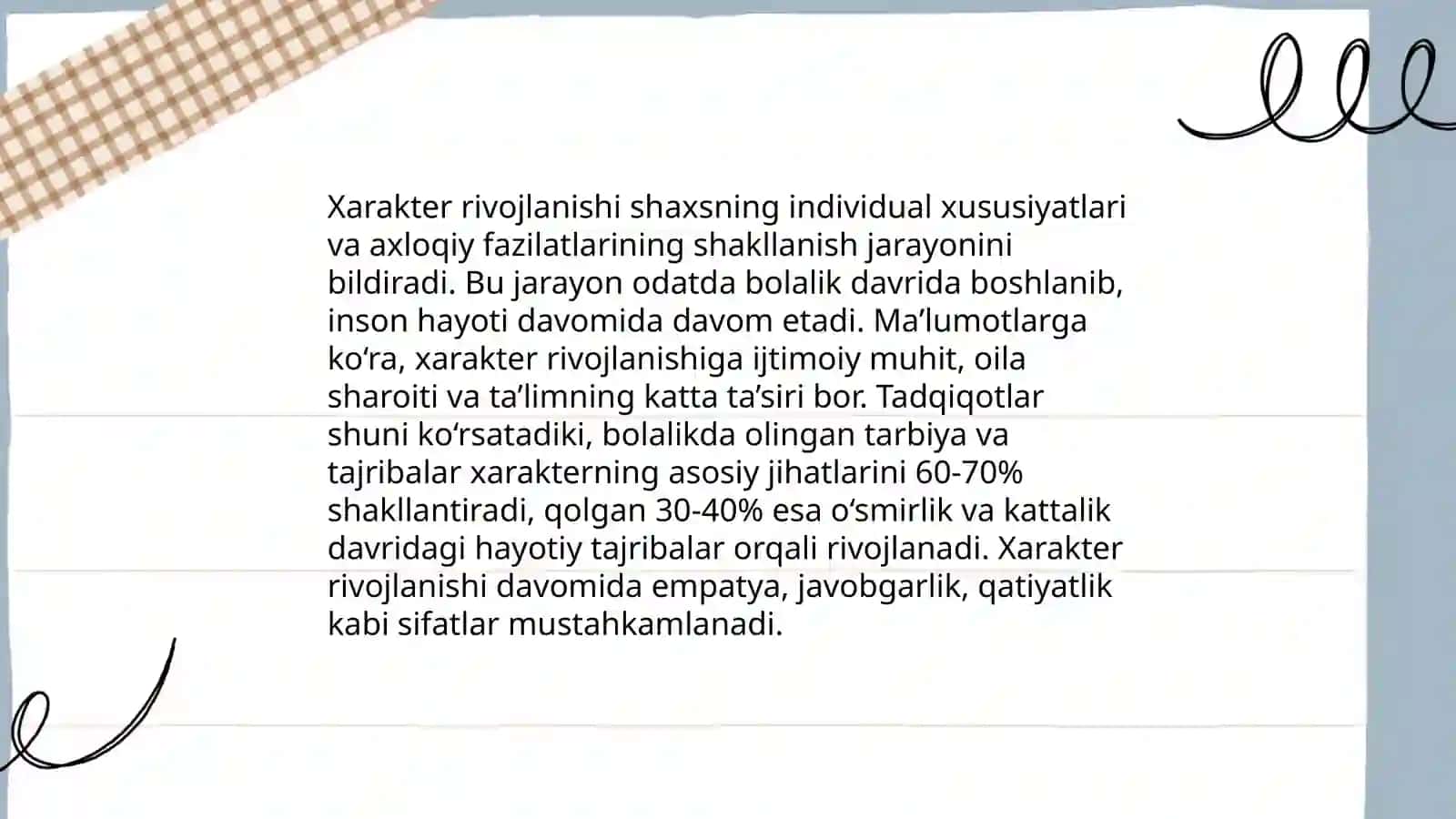 Xarakter haqida maʼlumot 4