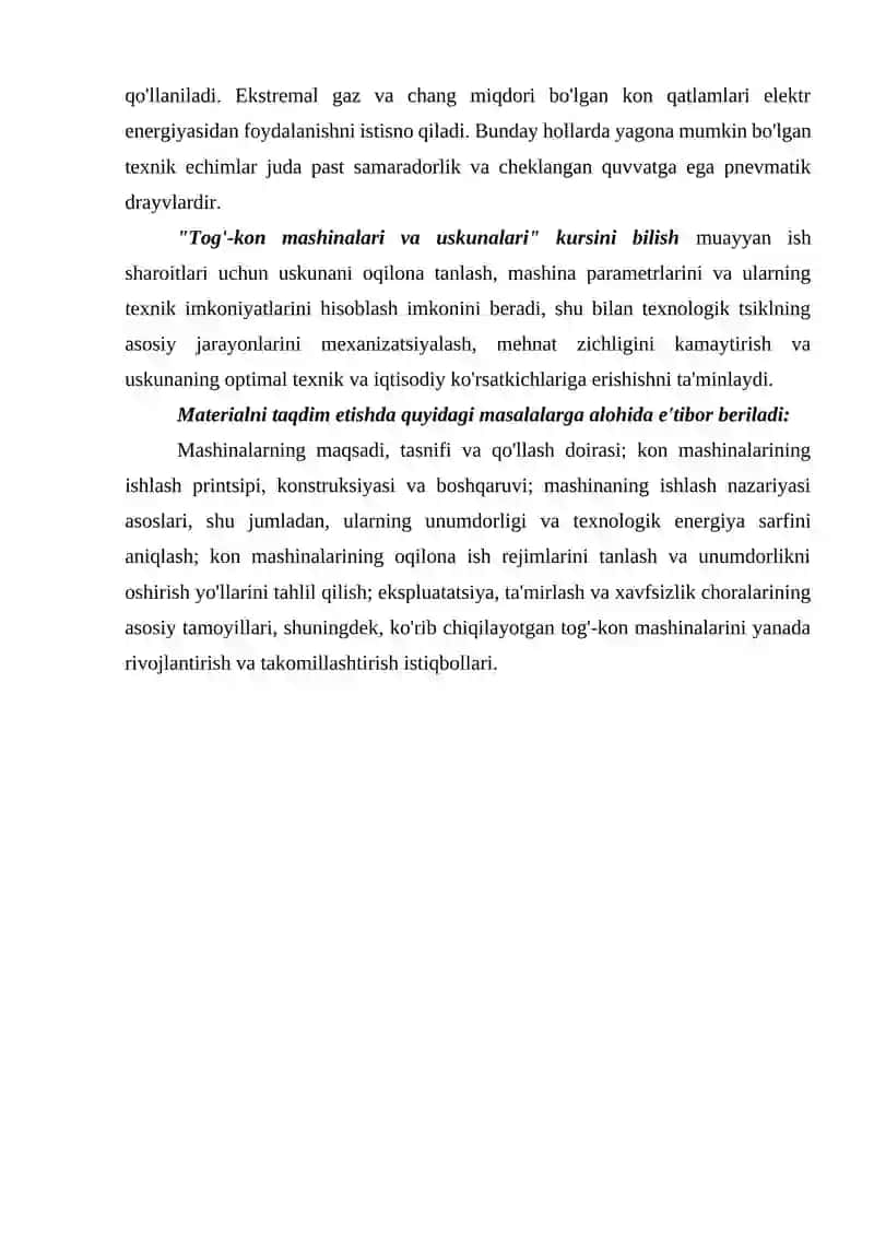 Kon mashinalari va jihozlari 4