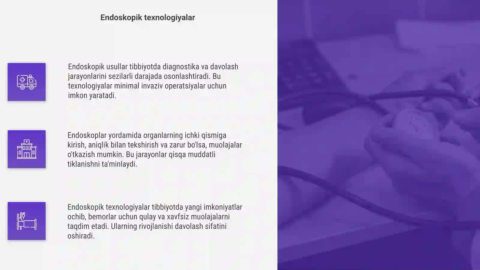 Tibbiyotda endoskopik usullarning qoʻllanishi 4