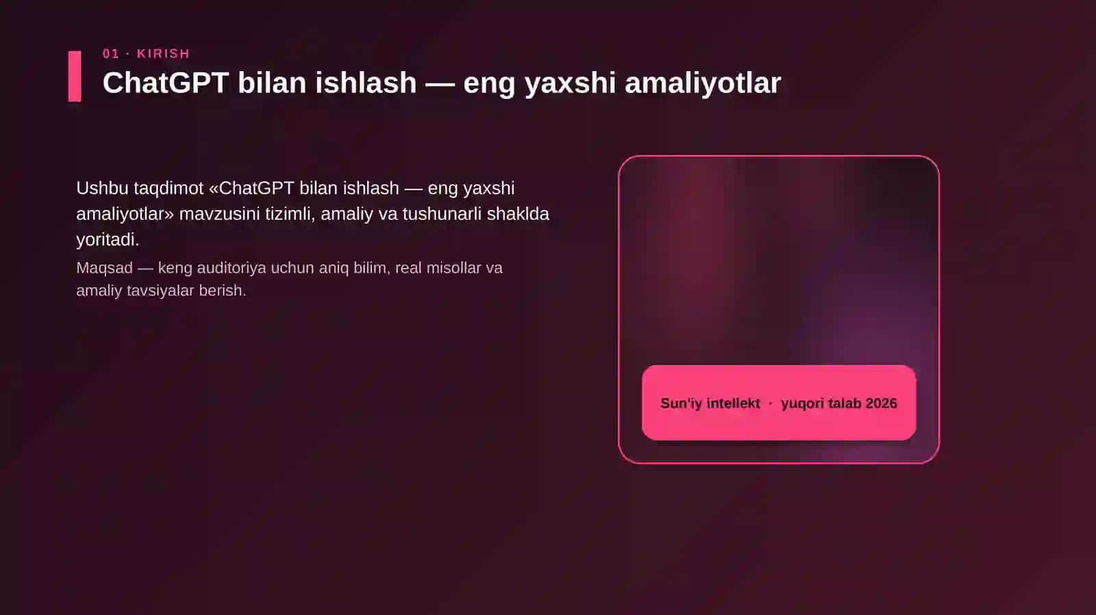 ChatGPT bilan ishlash — eng yaxshi amaliyotlar 4