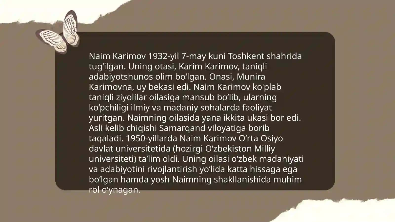 Naim karimov hayoti va ijodi 4