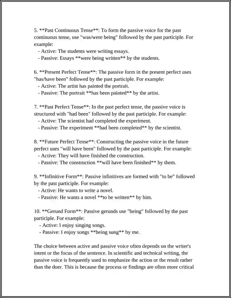PASSIVE VOICE 4