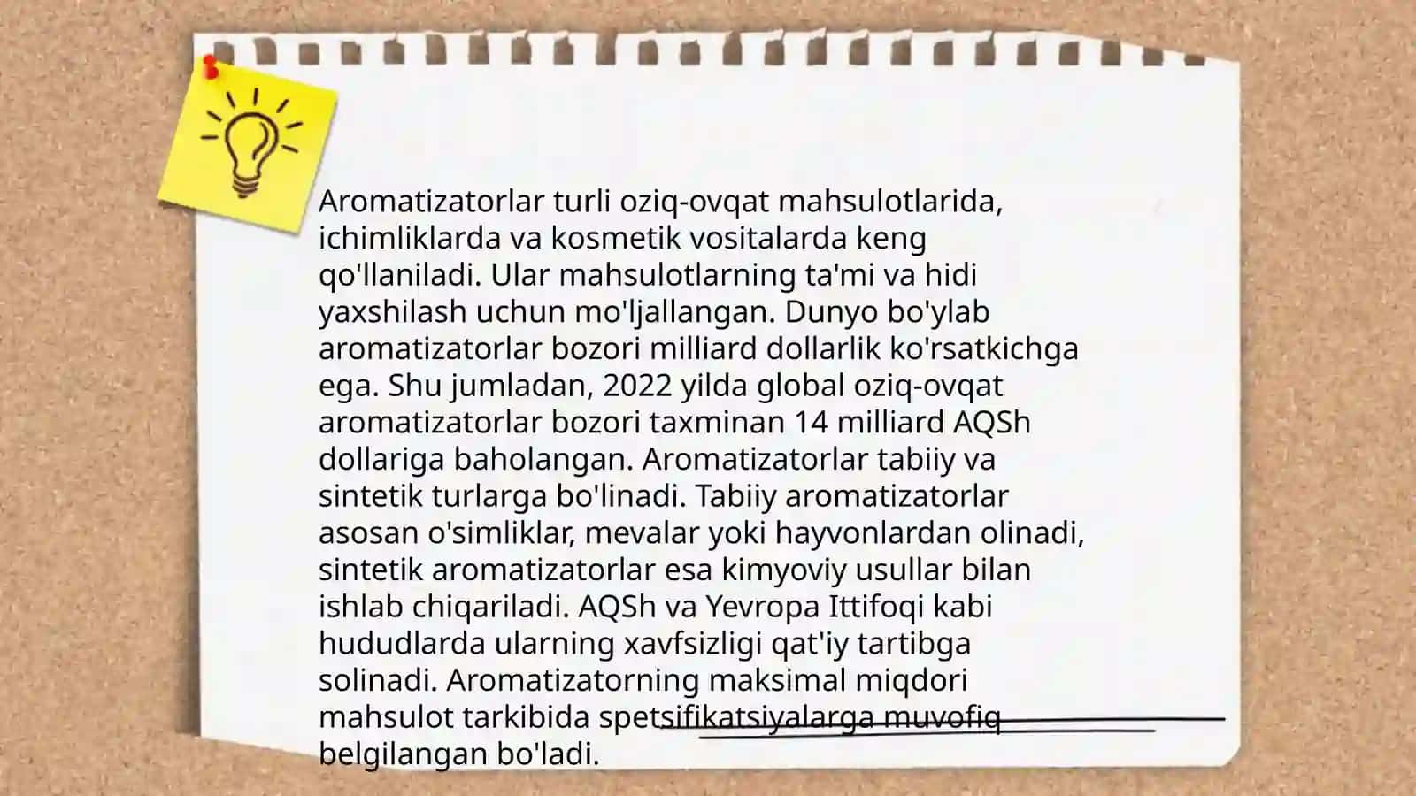 Lazzat beruvchi moddalar 4
