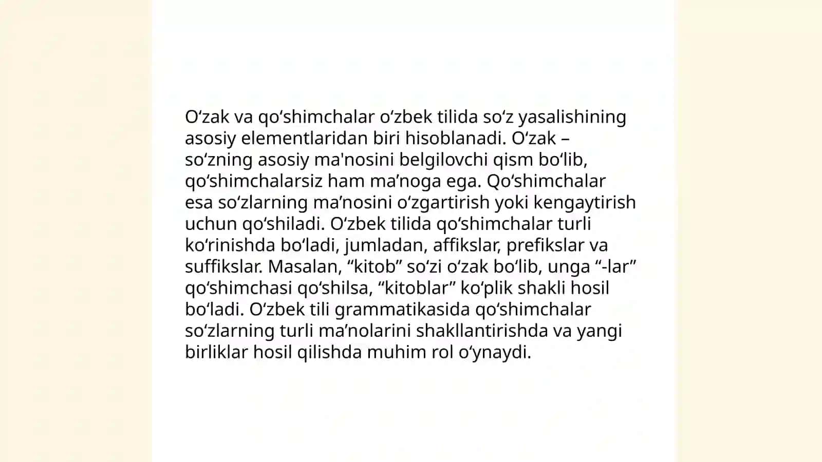 So'zning morfologik tarkibi 4