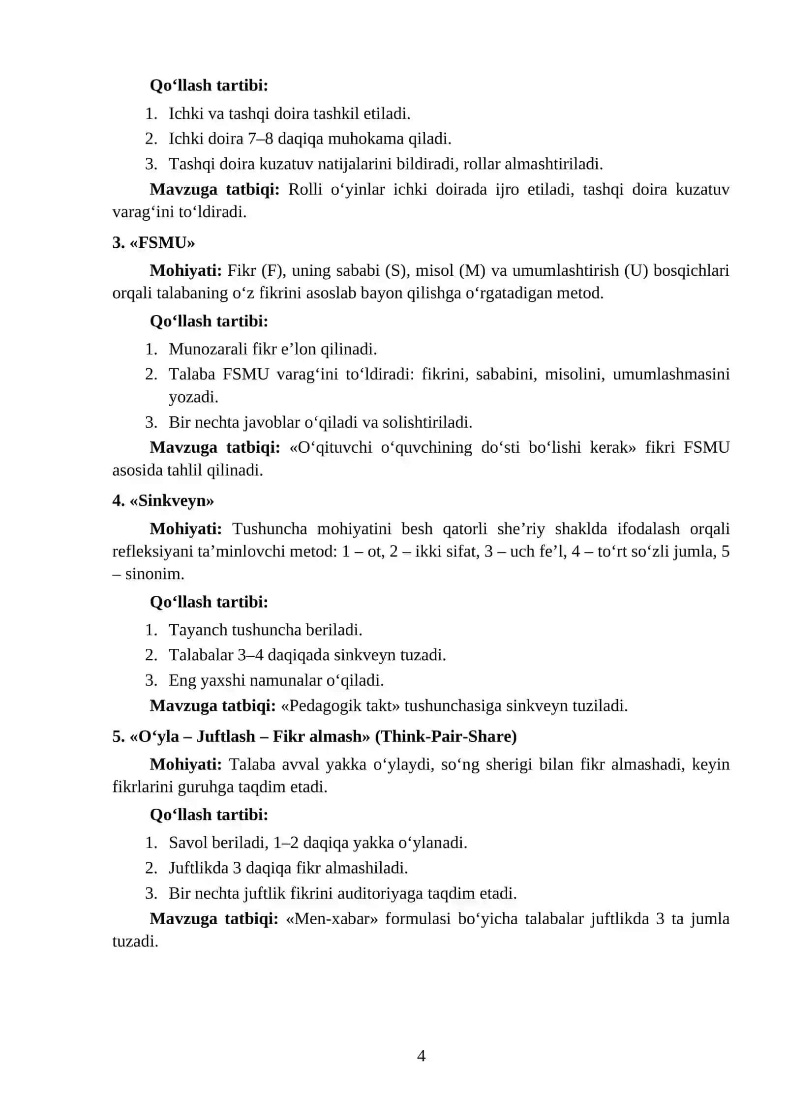 Sinf boshqaruvi 4