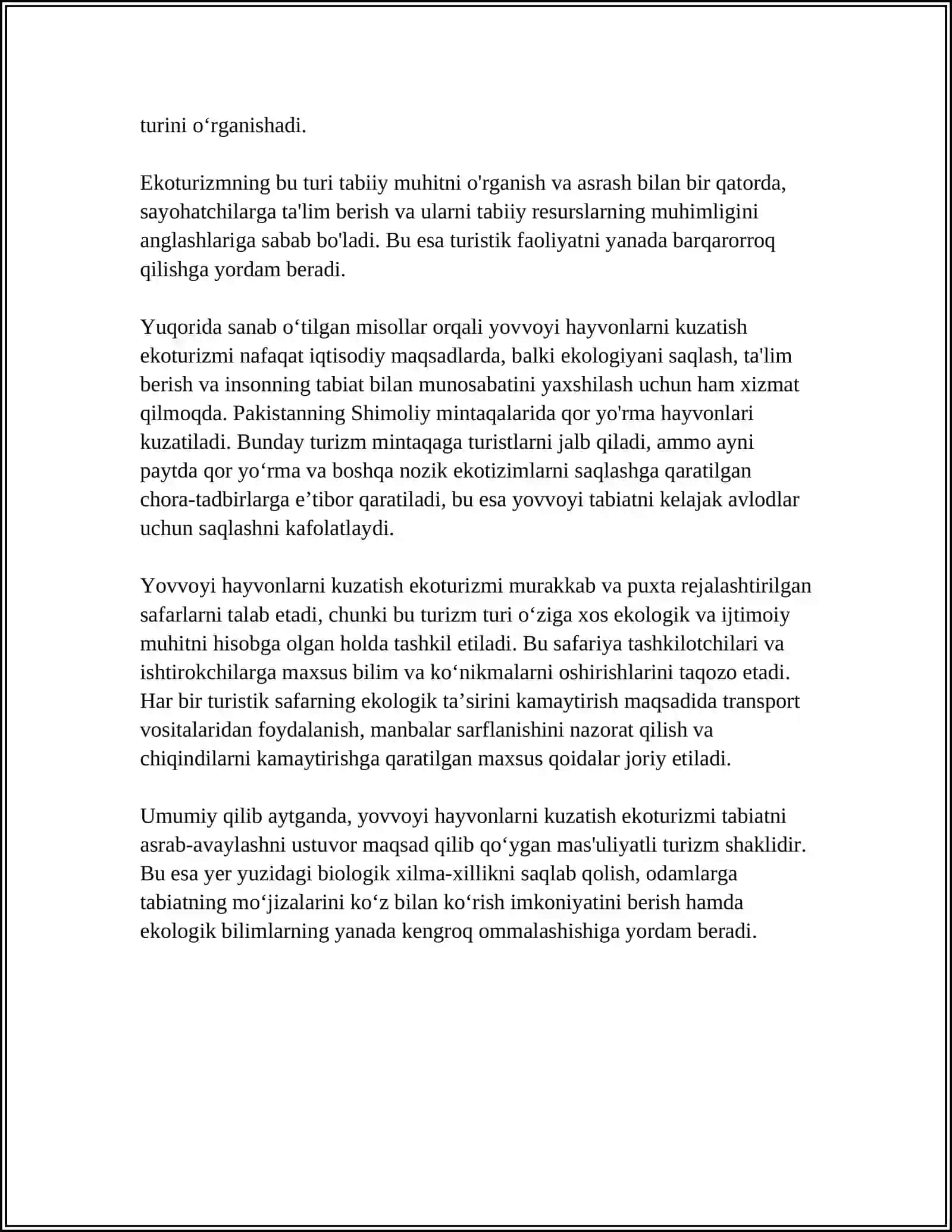 EKOTURIZM TURLARI 4