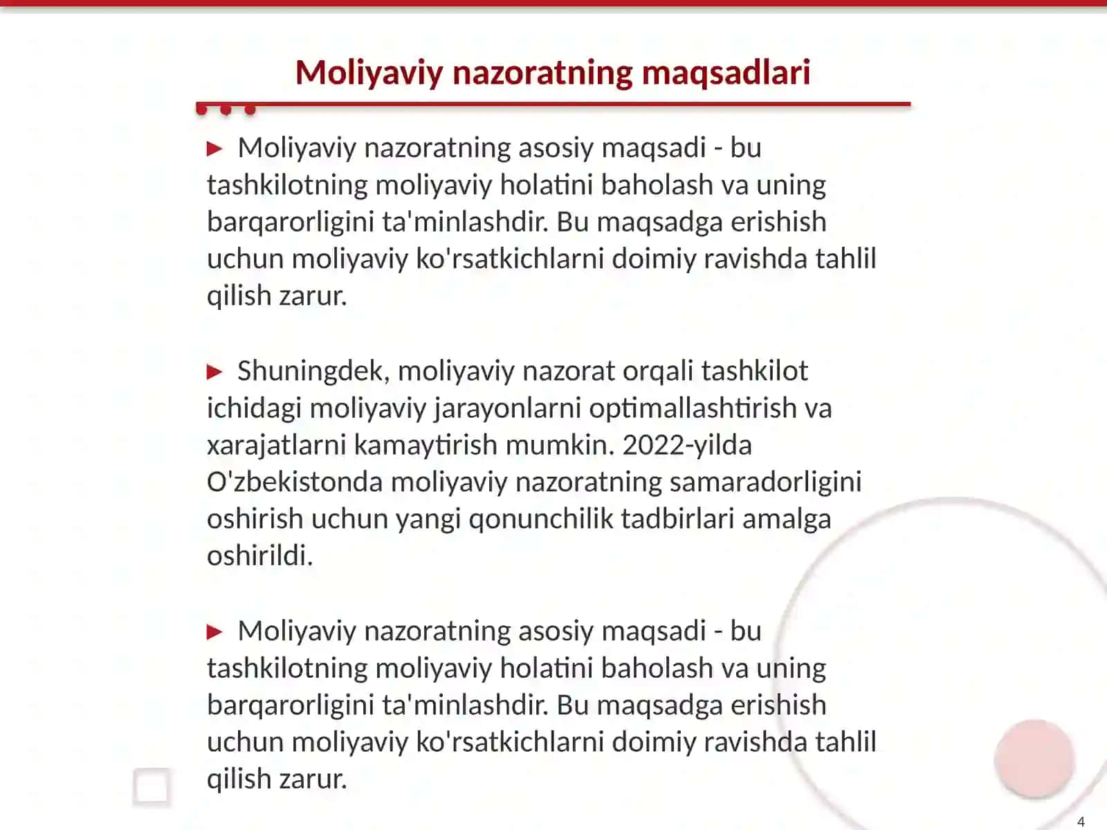Moliyaviy nazorat 4