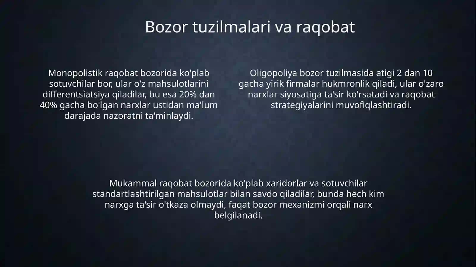 Bozor munosabatlari 4