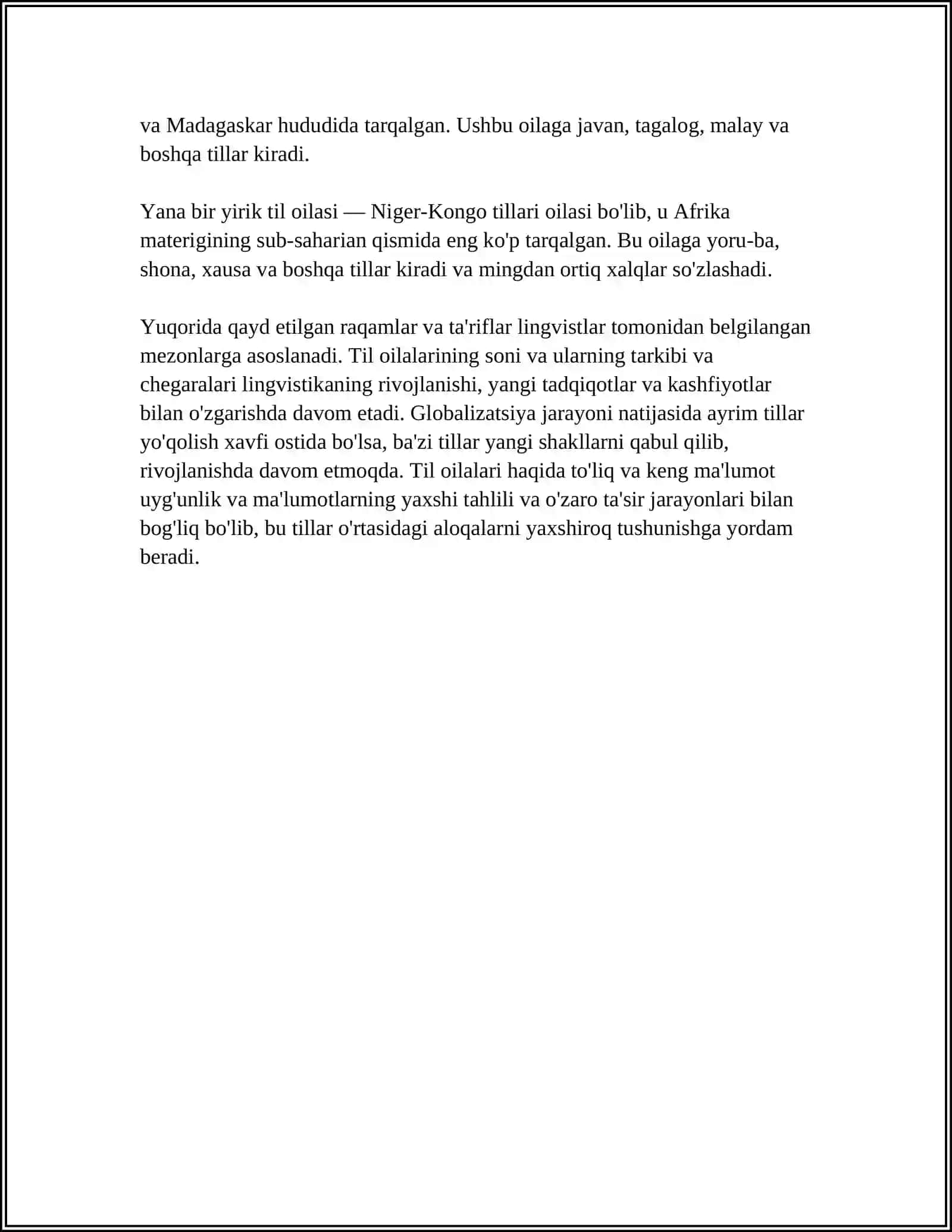 Til oilalari 4