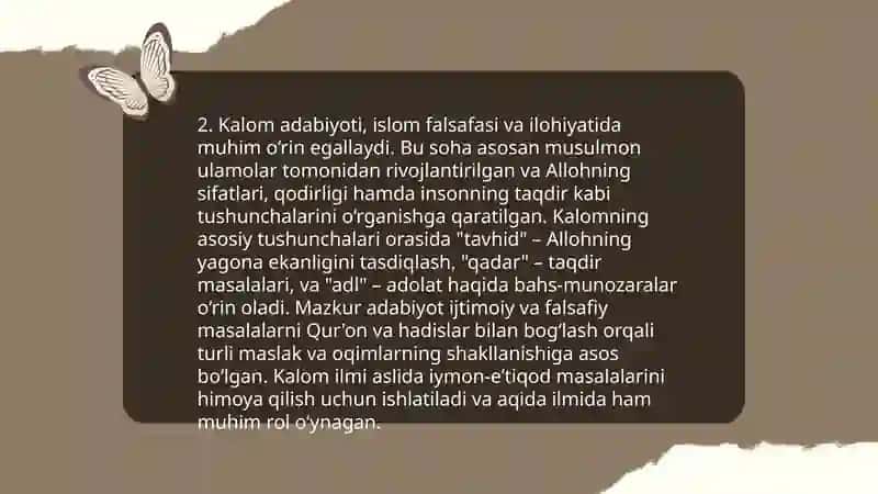 Kalom ilmi adabiyoti 4