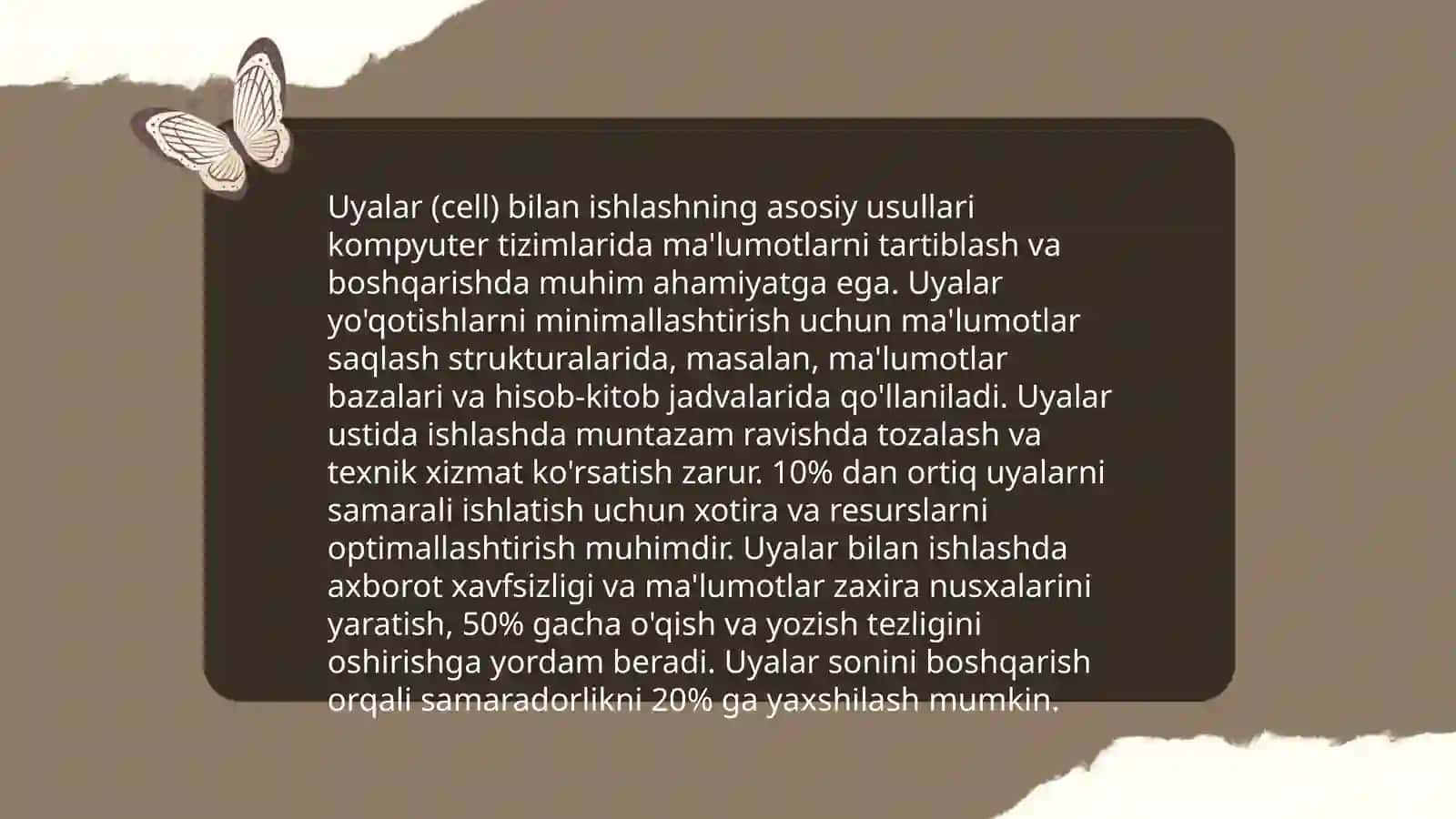 Jadval bilan ishlash dasturlari 4